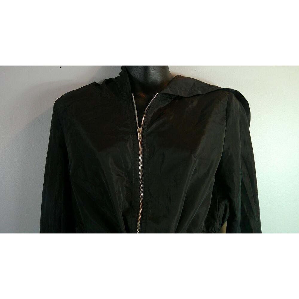 Shein Small Women's Cropped Hooded Windbreaker Jacket Zip up - Picture 2 of 5